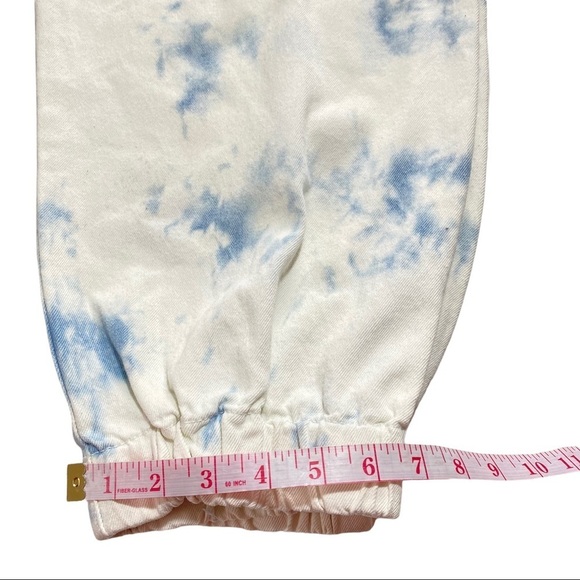 Forever 21 Cloudy Sky While Blue Wash Denim Hi-Rise Straight Jogger Jean 3XL NWT - Picture 11 of 12